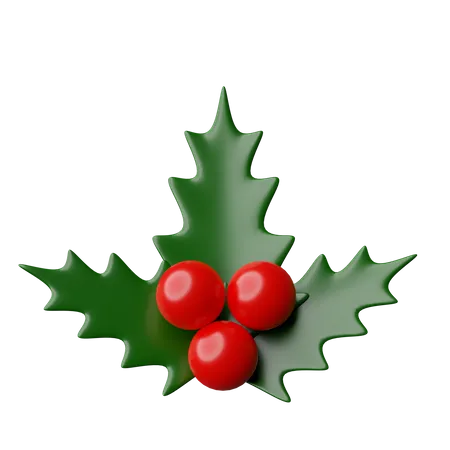 Christmas Mistletoe  3D Icon