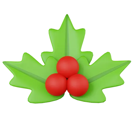 Christmas Mistletoe  3D Icon