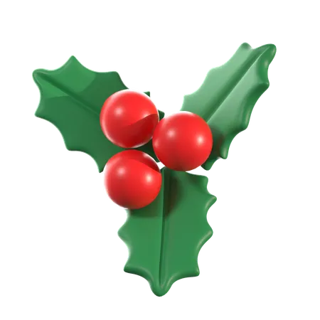 Christmas Mistletoe  3D Icon