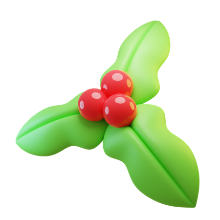 Christmas Mistletoe  3D Icon