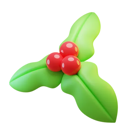 Christmas Mistletoe  3D Icon