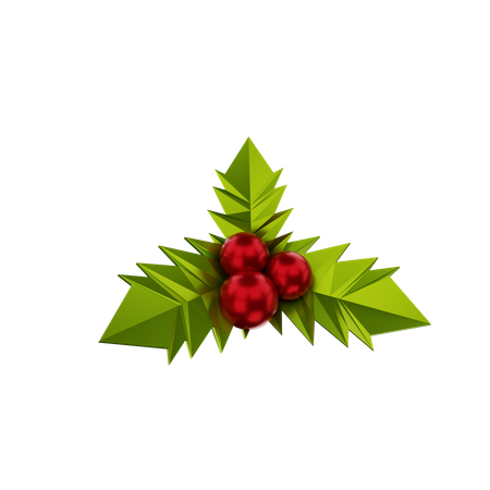 Christmas Mistletoe  3D Illustration