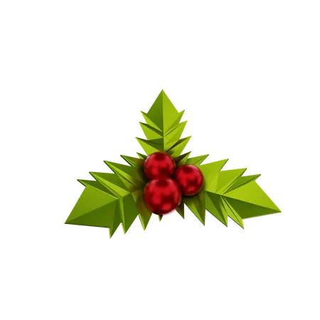 Christmas Mistletoe  3D Illustration