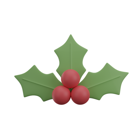 Christmas mistletoe 3D Icon