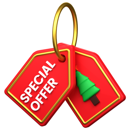 Christmas Offer  3D Icon