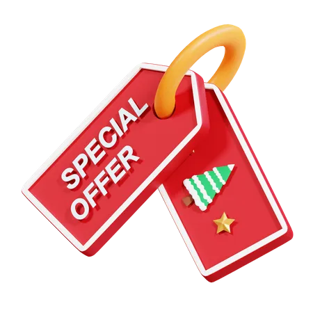 Christmas Offer 3D Icon