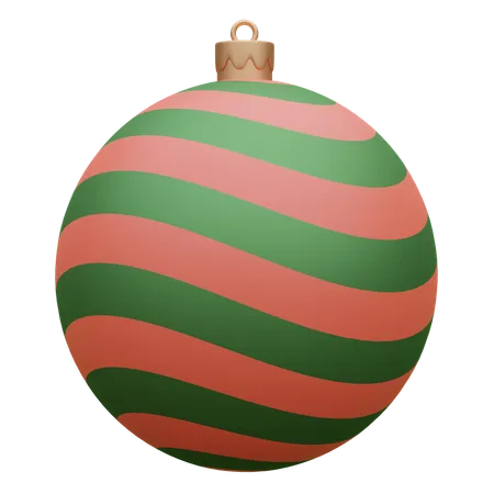 Christmas Ornament 3 D Icon Illustration 3D Icon
