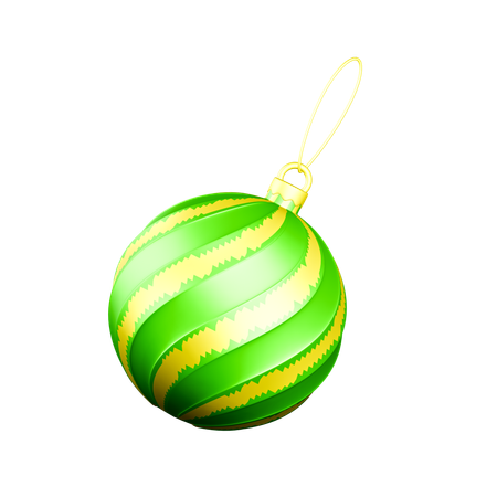 クリスマスオーナメント4  3D Icon