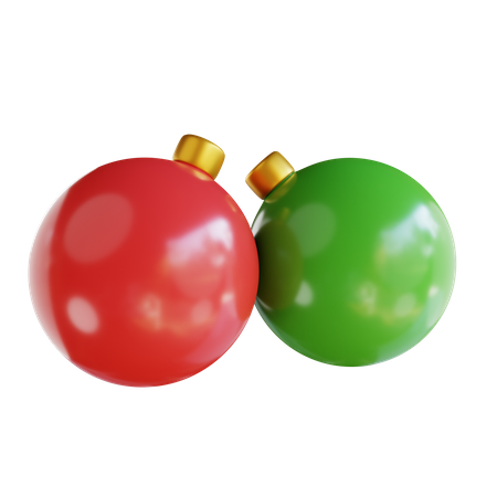 Christmas Ornament Lights 3D Icon