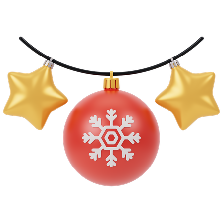 Christmas Ornaments  3D Icon