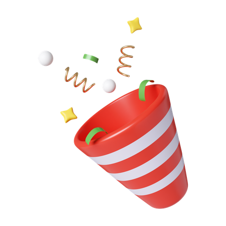 クリスマスペーパーパーティー  3D Icon