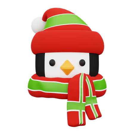 Christmas Penguin 3D Icon