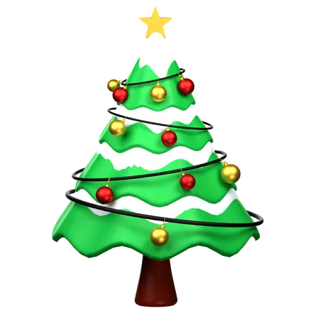 Christmas Pine Tree  3D Icon