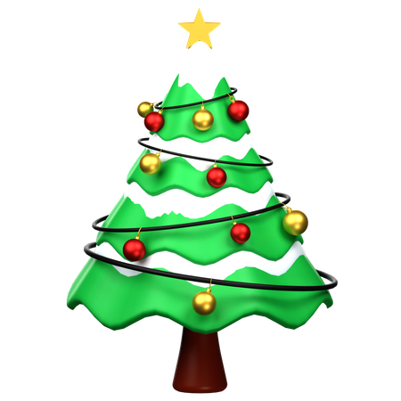 Christmas Pine Tree  3D Icon