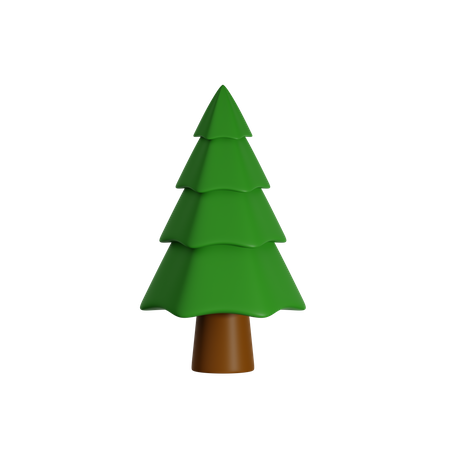 Christmas Pine Tree  3D Icon