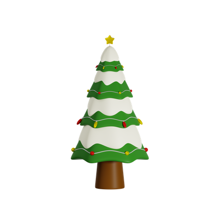 Christmas Pine Tree  3D Icon