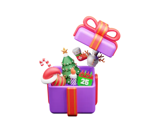 Christmas Present  3D Icon