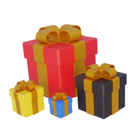 Christmas Present Box 3D Icon