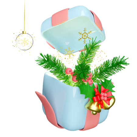 Christmas present is opened  3D Icon