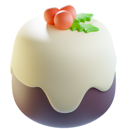 Christmas Pudding  3D Icon