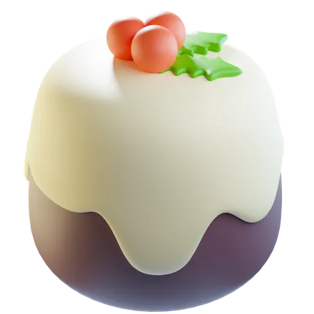 Christmas Pudding  3D Icon