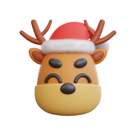 Christmas Reindeer  3D Icon