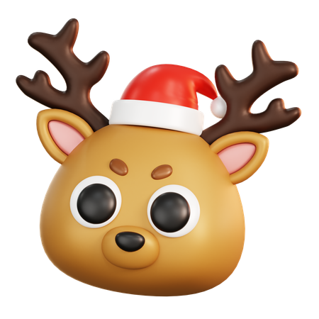 Christmas Reindeer  3D Icon