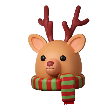 Christmas Reindeer  3D Icon