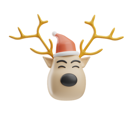 Christmas Reindeer  3D Icon