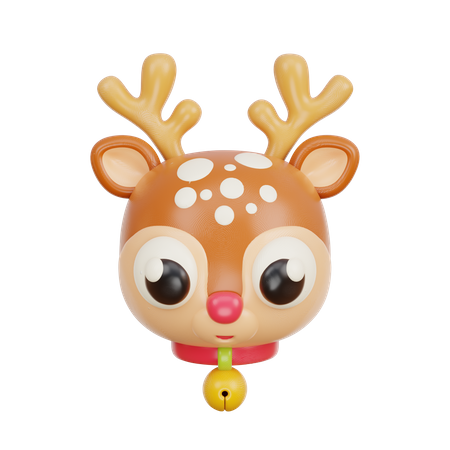 Christmas Reindeer  3D Icon