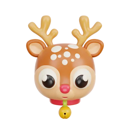 Christmas Reindeer  3D Icon