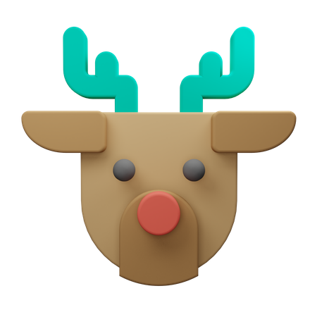 Christmas Reindeer  3D Illustration