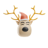 christmas reindeer 3d