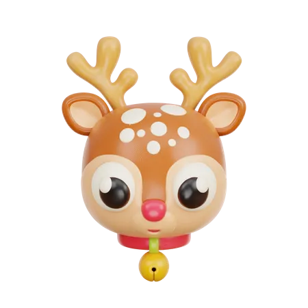 3 D Christmasreindeer 3D Icon