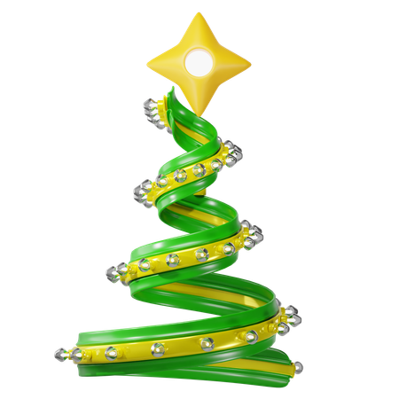 Christmas Ribbon  3D Icon