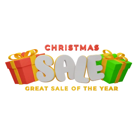 The Best Collection Of 3 D Christmas SALE Icons 3D Illustration
