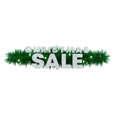 Christmas Sale Wreath  3D Icon
