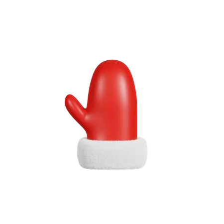 Christmas Santa Glove  3D Icon