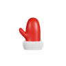 santa glove 3d logo