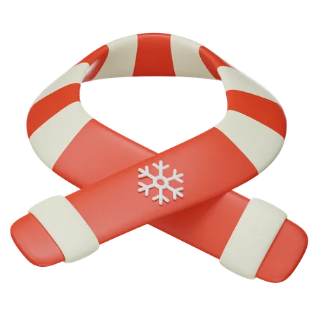 Christmas Scarf  3D Icon