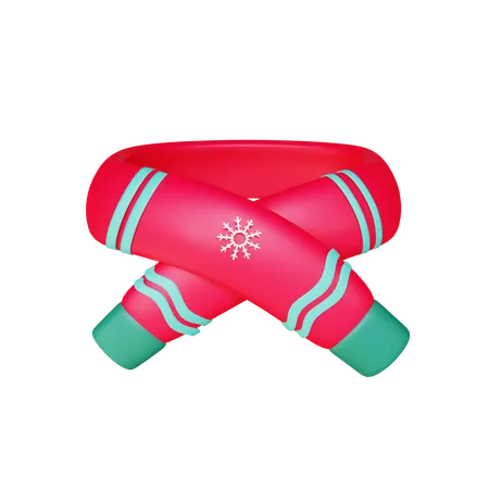 Christmas Scarf 3D Icon