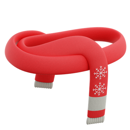 Christmas Scarf  3D Icon