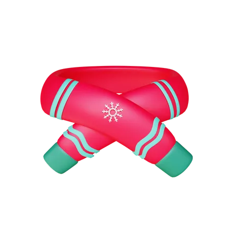 Christmas Scarf  3D Icon