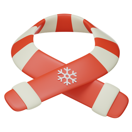 Christmas Scarf  3D Icon