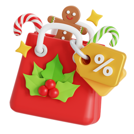 Christmas shop  3D Icon