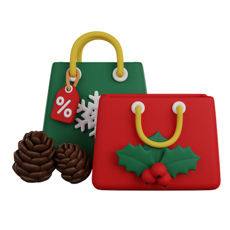 Christmas Shopping  3D Icon