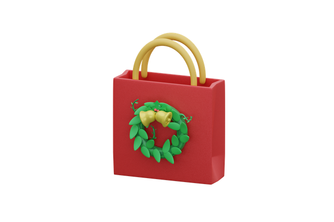 Christmas Shopping  3D Icon