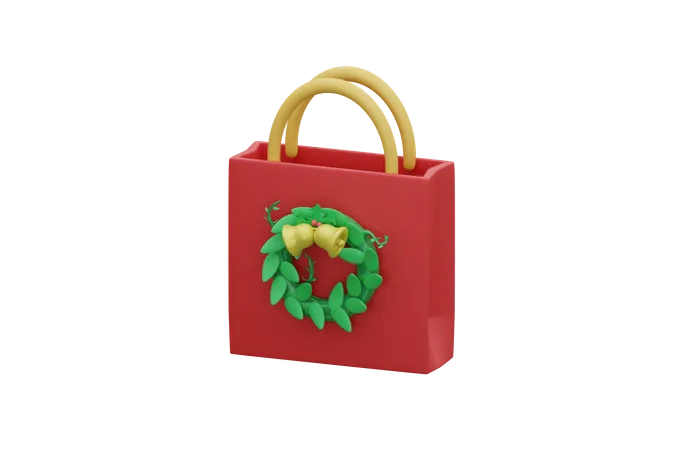 Christmas Shopping  3D Icon