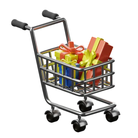 Christmas Shopping  3D Icon