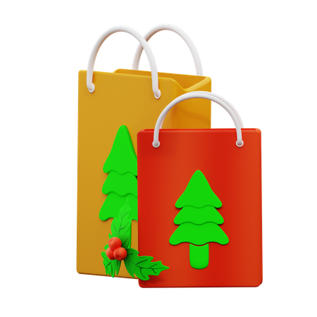 Christmas Shopping  3D Icon